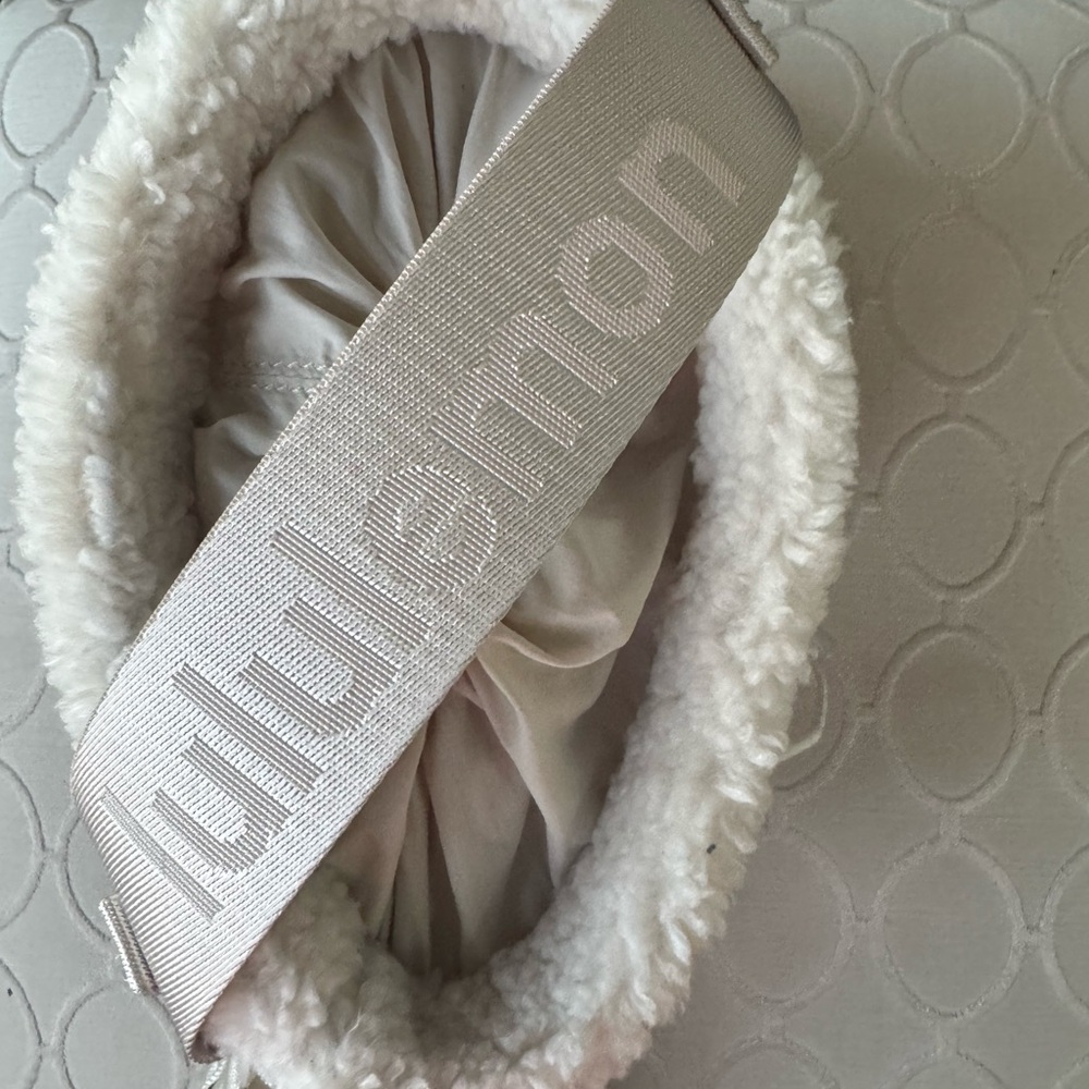 Lululemon Cream Quilted Bag
